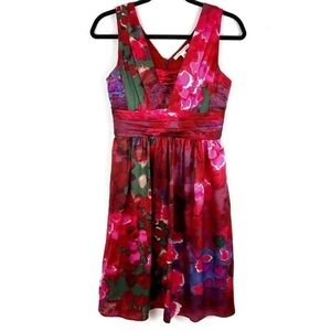 Banana Republic Silk Watercolor Dress Size 8